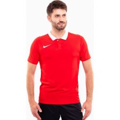 Koszulka sportowa męska Nike Dri-FIT Park 20 Polo. Czerwone koszulki polo męskie Nike, m, bez wzorów, bez kołnierzyka, bez ramiączek, dri-fit (nike). W wyprzedaży za 79.00 zł.