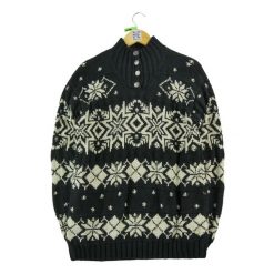 Second life - Kobieta Sweter z Lnu w Kolorze Czarnym - Stan bardzo dobry. Czarne swetry damskie Ralph Lauren, bez wzorów, sportowe, bez kołnierzyka, bez ramiączek, bez kaptura. Za 153.32 zł.