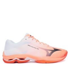 Buty halowe Mizuno. Pomarańczowe buty sportowe męskie Mizuno, bez zapięcia, mizuno wave. Za 539.99 zł.