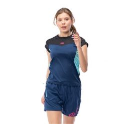 T-shirt Damski Ileno. Czarne koszulki sportowe damskie IQ, bez wzorów, bez kołnierzyka, bez ramiączek, trekkingowe. Za 140.99 zł.