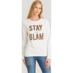 BLUZA liu jo. Szare bluzy damskie Liu Jo, l, z aplikacjami, z bawełny, bez kaptura. Za 589.00 zł.