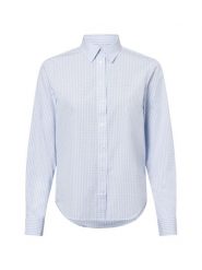 Gant bluzka koszulowa - Reg Poplin Gingham Kobiety Bawełna niebieski, 36. Niebieskie bluzki damskie GANT, bez wzorów, z bawełny, biznesowe, bez kołnierzyka, bez ramiączek. Za 379.95 zł.