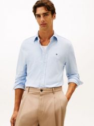 Tommy Hilfiger koszula casual Mężczyźni Regular Fit Bawełna niebieski, XL. Niebieskie koszule męskie Tommy Hilfiger, m, bez wzorów, z bawełny, biznesowe, bez kołnierzyka, bez ramiączek. Za 229.95 zł.