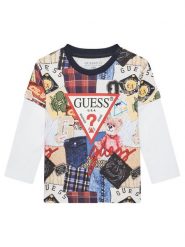 Guess Bluzka N5YI09 K8HM4 Kolorowy Regular Fit. T-shirty dla chłopców Guess, z aplikacjami, z bawełny, bez ramiączek. Za 79.99 zł.