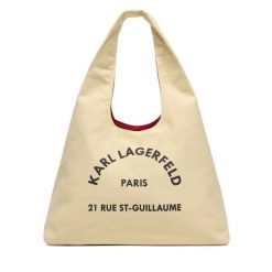 Torebka KARL LAGERFELD. Brązowe torebki do ręki damskie KARL LAGERFELD, bez wzorów, bez dodatków. Za 389.99 zł.