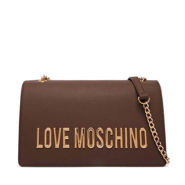 Torebka LOVE MOSCHINO. Brązowe listonoszki damskie Love Moschino, bez wzorów, bez dodatków. Za 811.99 zł.