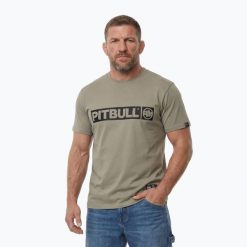 Koszulka męska Pitbull Hilltop. Białe koszulki sportowe męskie PITBULL, m, bez wzorów, z bawełny, bez kołnierzyka, bez ramiączek. Za 94.99 zł.