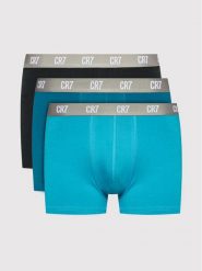 Cristiano Ronaldo CR7 Komplet bokserek Basic Trunk 3-Pack 8100-49-2717 Niebieski. Niebieskie bokserki męskie Cristiano Ronaldo CR7, m, bez wzorów, z bawełny. Za 119.99 zł.