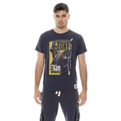 Kurzärmeliges Herren-T-Shirt aus Baumwolle mit Leone 1947 Graphics-Aufdruck. Szare buty sportowe męskie LEONE 1947 APPAREL, bez wzorów, bez kołnierzyka, bez ramiączek, na fitness i siłownię. W wyprzedaży za 73.68 zł.