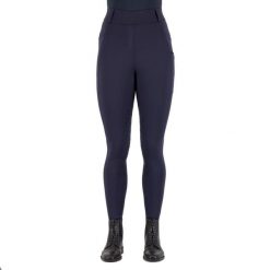 Damskie legginsy jeździeckie z pełną przyczepnością Imperial Riding Tamara. Niebieskie legginsy damskie IMPERIAL RIDING, z aplikacjami, z materiału. Za 405.50 zł.