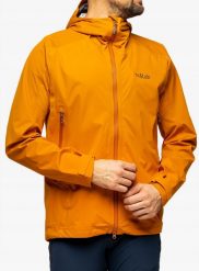 Kurtka przeciwdeszczowa Rab Kinetic Alpine 2.0 Jacket - marmalade. Kurtki damskie Mac in Sac, bez wzorów, bez kaptura. Za 1,230.27 zł.