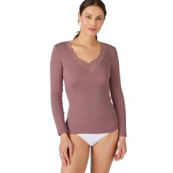 Koszulka damska Damart Thermolactyl. Czerwone t-shirty damskie DAMART, bez wzorów, bez kołnierzyka. Za 224.00 zł.