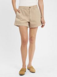 Polo Ralph Lauren Szorty Kobiety Bawełna beżowy, 42. Brązowe szorty damskie Polo Ralph Lauren, na lato, bez wzorów, z bawełny. Za 479.95 zł.