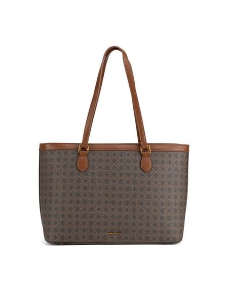 Gino Rossi Torebka D243006CCC Brązowy. Brązowe torebki do ręki damskie Gino Rossi, bez wzorów, z tworzywa sztucznego, bez dodatków. Za 279.99 zł.