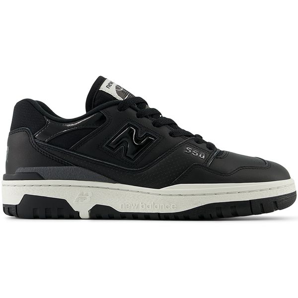 Buty damskie New Balance BBW550ED – czarne. Czarne obuwie sportowe damskie New Balance, bez wzorów, ze skóry. Za 299.99 zł.
