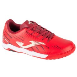 Buty halowe do piłki nożnej chłopięce, Propulsion Jr 25 PRJS IN. Czerwone buty sportowe chłopięce Joma, bez wzorów, bez zapięcia, do piłki nożnej. Za 139.99 zł.