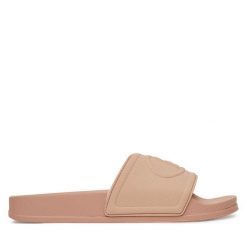 Klapki Liu Jo. Brązowe klapki damskie Liu Jo, bez wzorów, bez obcasa. Za 149.99 zł.
