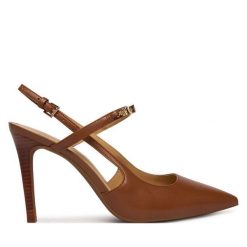 Szpilki MICHAEL Michael Kors. Brązowe szpilki damskie MICHAEL Michael Kors, bez wzorów, bez obcasa, bez zapięcia. Za 769.99 zł.