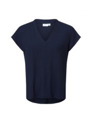 Vila Koszulka - VIDimita Kobiety niebieski, S. Niebieskie t-shirty damskie Vila, s, bez wzorów, z wiskozy, casualowe, bez kołnierzyka. Za 89.95 zł.