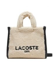 Lacoste Torebka NF5116HX Écru. Torebki do ręki damskie Lacoste, bez wzorów, z materiału, bez dodatków. Za 549.99 zł.