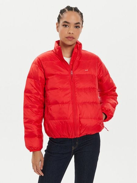 Levi's® Kurtka puchowa Polly A8320-0006 Czerwony Regular Fit. Czerwone kurtki damskie s, bez wzorów, z puchu, bez kaptura. Za 389.99 zł.