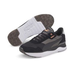 Buty do chodzenia damskie Puma R78 Voyage. Czarne obuwie sportowe damskie Puma, bez wzorów, z materiału, trekkingowe. Za 377.00 zł.
