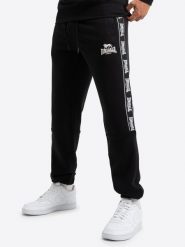 Spodnie dresowe klasyczne Lonsdale Grutness. Czarne spodnie sportowe męskie Lonsdale, s, bez wzorów, z dresówki. Za 235.50 zł.