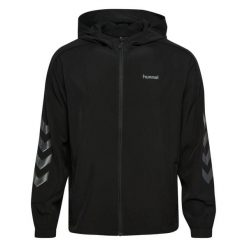Kurtka z dresu Hummel Hybrid. Czarne kurtki męskie Hummel, m, bez wzorów, z dresówki, bez kaptura. Za 344.00 zł.