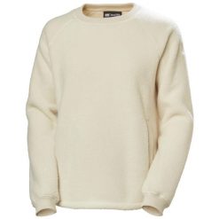 Damski polar Helly Hansen Escape Teddy. Białe swetry damskie Helly Hansen, bez wzorów, z polaru, sportowe, bez kołnierzyka, bez ramiączek, bez kaptura. Za 425.50 zł.