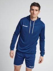 Bluza do piłki ręcznej męska Hummel hml AUTHENTIC Poly. Białe bluzy męskie Hummel, m, bez wzorów, z poliamidu, z kapturem, na fitness i siłownię. Za 209.60 zł.