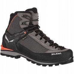 Buty pod półautomaty Salewa Crow GTX - wallnut/f. orange. Pomarańczowe trekkingi męskie Salewa. Za 1,273.90 zł.