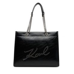 Torebka KARL LAGERFELD. Czarne torebki do ręki damskie KARL LAGERFELD, bez wzorów, klasyczne, bez dodatków. Za 789.99 zł.