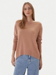 Kontatto Sweter 3M0808C Beżowy Relaxed Fit. Brązowe swetry damskie Kontatto, m, bez wzorów, z syntetyku, bez kołnierzyka, bez ramiączek, bez kaptura. Za 259.99 zł.