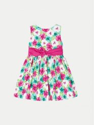 Mayoral Sukienka letnia 03919 Różowy Regular Fit. Czerwone sukienki dla dziewczynek Mayoral, na lato, bez wzorów, z bawełny, bez ramiączek. Za 169.99 zł.