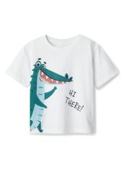 NAME IT T-Shirt Helge 13238145 Biały Regular Fit. Białe t-shirty dla chłopców Name it, bez wzorów, z bawełny, bez ramiączek. Za 39.99 zł.