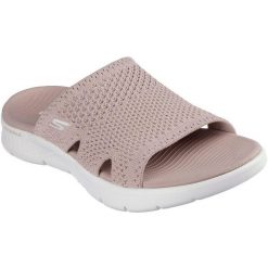 Sandały Skechers Go Walk Flex Sandal, Kobiety. Czerwone klapki damskie Skechers, bez wzorów, bez obcasa. Za 390.00 zł.