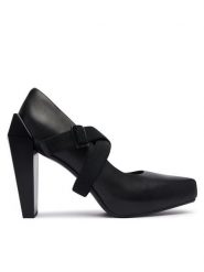 United Nude Czółenka Gem Swan HI 110290116 Czarny. Czarne czółenka damskie United Nude, bez wzorów, ze skóry, bez obcasa, na obcasie, bez zapięcia. Za 1,449.00 zł.