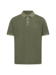 Gant Męska koszulka polo piqué Mężczyźni Bawełna zielony jednolity, M. Zielone koszulki polo męskie GANT, m, bez wzorów, z bawełny, eleganckie, bez ramiączek. Za 499.95 zł.