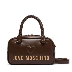 Torebka LOVE MOSCHINO. Brązowe torebki do ręki damskie Love Moschino, bez wzorów, klasyczne, bez dodatków. Za 949.99 zł.