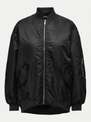 ONLY Kurtka bomber Mille 15322732 Czarny Oversize. Czarne kurtki damskie Only, s, bez wzorów, z syntetyku, bez kaptura. Za 209.99 zł.