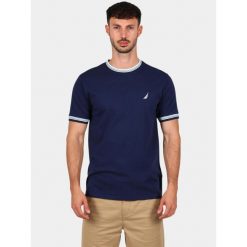 T-shirt męski Nautica Orinoco. Niebieskie t-shirty męskie Nautica, m, bez wzorów, z bawełny, klasyczne, bez kołnierzyka. Za 199.00 zł.
