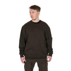Bluza Wędkarska Crewneck Fox Lw Khaki Pullover. Brązowe bluzy damskie FOX, bez wzorów, bez kaptura. Za 152.99 zł.