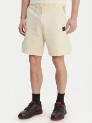 HUGO Szorty materiałowe Despen_RB 50559712 Écru Relaxed Fit. Szorty męskie Hugo, m, bez wzorów, z bawełny. Za 379.99 zł.
