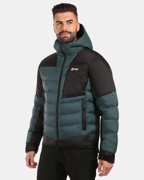 Kurtka puchowa Kilpi Guss. Brązowe kurtki męskie Kilpi, na zimę, m, bez wzorów, z materiału, eleganckie, z kapturem. Za 849.00 zł.