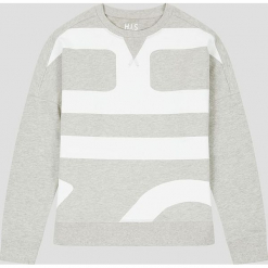 Bluza w kolorze szarym. Szare bluzy damskie H.I.S., z nadrukiem, z bawełny. W wyprzedaży za 121.95 zł.
