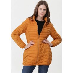 Musztardowa Kurtka Natasha. Brązowe kurtki damskie Born2be, l, bez wzorów, bez kaptura. Za 159.99 zł.