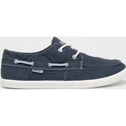 Lee Cooper - Mokasyny. Niebieskie mokasyny męskie Lee Cooper, z materiału, casualowe, z okrągłym noskiem, bez zapięcia. W wyprzedaży za 89.90 zł.