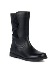 Geox Kozaki J Shawntel Girl J364EC 00043 C9999 S Czarny. Czarne buty zimowe dziewczęce Geox, bez wzorów, ze skóry, bez zapięcia. Za 469.99 zł.