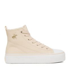 Trampki Beverly Hills Polo Club. Brązowe trampki i tenisówki damskie Beverly Hills Polo Club, bez wzorów, bez zapięcia. Za 179.99 zł.
