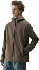 Kurtka męska softshell 4F M324 brązowa 4FWSS25TSOFM324 81S S. Brązowe kurtki męskie 4f, m, bez wzorów, z softshellu, bez kaptura. Za 219.89 zł.